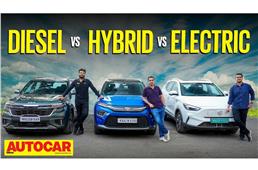 Kia Seltos vs Toyota Hyryder vs MG ZS EV comparison video